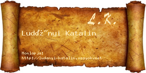 Ludányi Katalin névjegykártya