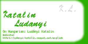 katalin ludanyi business card