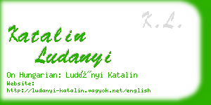 katalin ludanyi business card